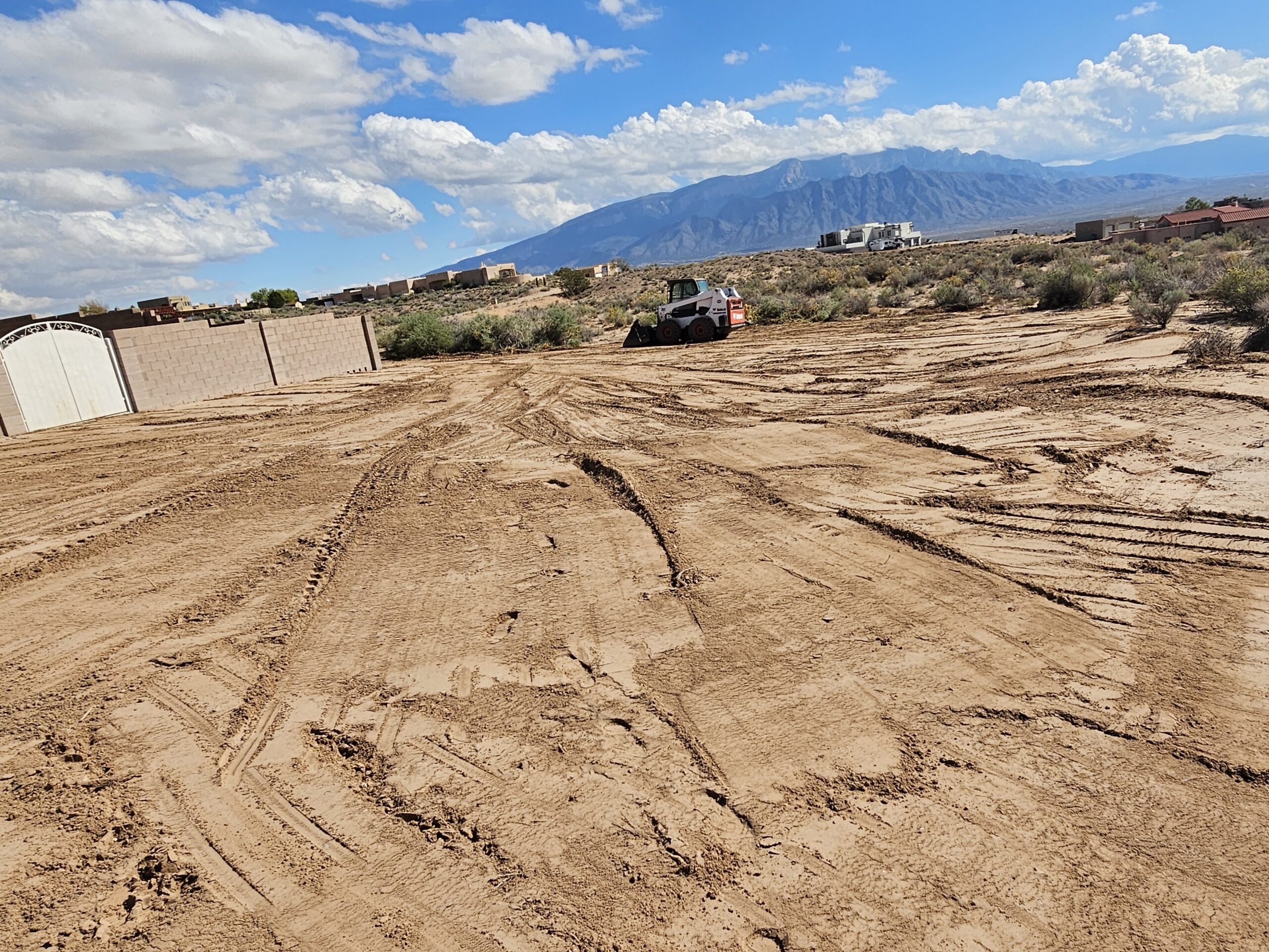 Bobcat/Skidsteer Grading and Debris Removal in Rio Rancho NM