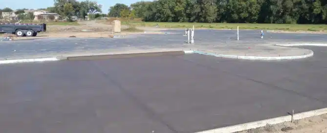 Residential Concrete Contractors in Albuquerque - Large Foundation and Stamped Patio Project by M&M Concrete.