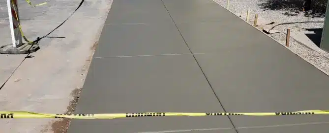 6500 sq ft church sidewalk replacement with ADA ramps and concrete curbs in Albuquerque NM by M&M Concrete